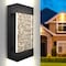 Luxrite Modern LED Up Down Outdoor Wall Light Bubble Glass 12W 3CCT 3000K-5000K IP65 12 Aluminum ETL LR40395-1PK - alternate 1